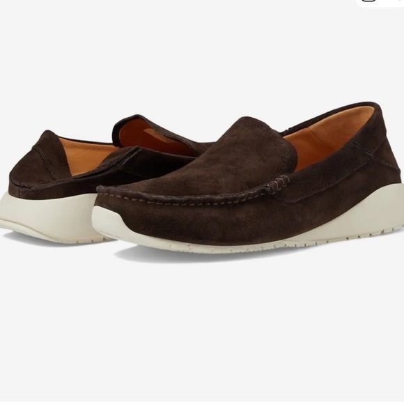 Olukai KA\'A Bown Leather Suede Slip on Loafer Men\'s Size 10.5 Nwob